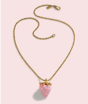 Fabworthy: Kenneth Jay Lane Mini Strawberry Necklace Benefiting Breast Cancer Fabworthy: Kenneth Jay Lane Mini Strawberry Necklace Benefiting Breast Cancer